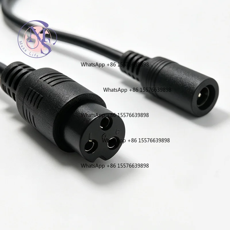 DC5521 Female to M12 3Pin Female Charging Adapter Cable, 3-core Aviation Socket Balance Scooter Power Conversion Wire