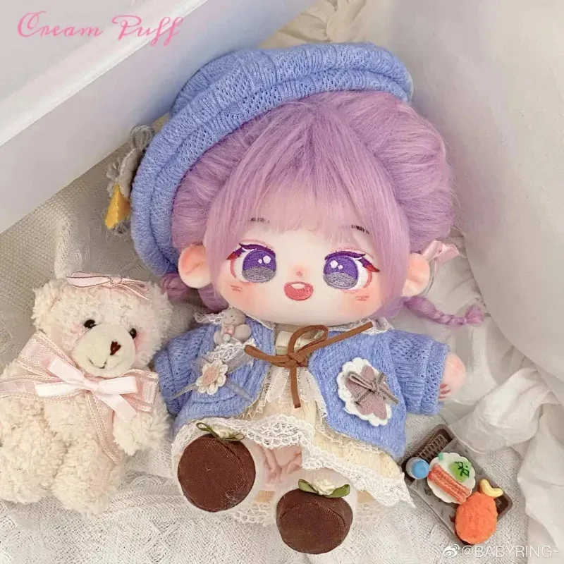 

Doll Clothes for 20cm Idol Dolls Accessories Plush Doll's Clothing Cute Plush Bear Suit Stuffed Toy Dolls Outfit Handmade