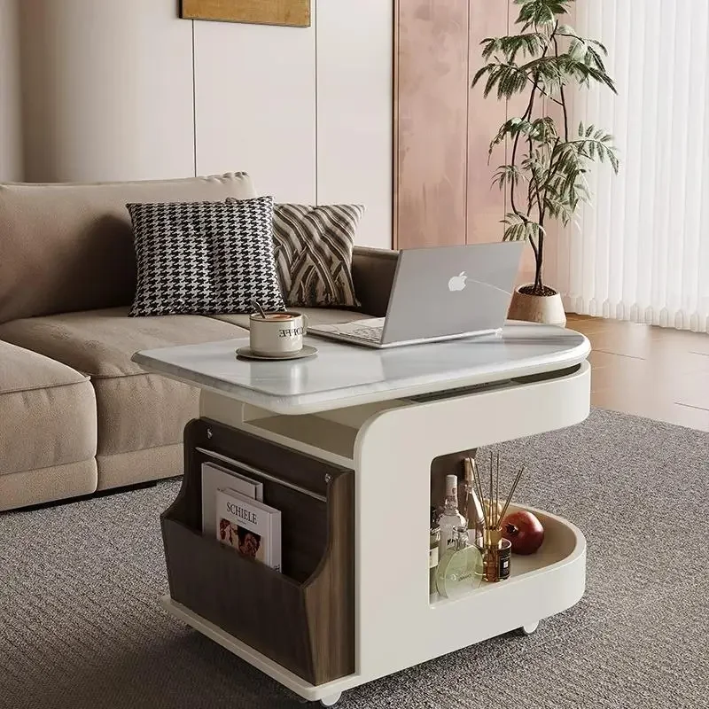 Minimalist Aesthetic Coffee Table Modern Storage Lift Luxury Design Side Table Small Postmodern Mesa Auxiliar Lounge Furniture