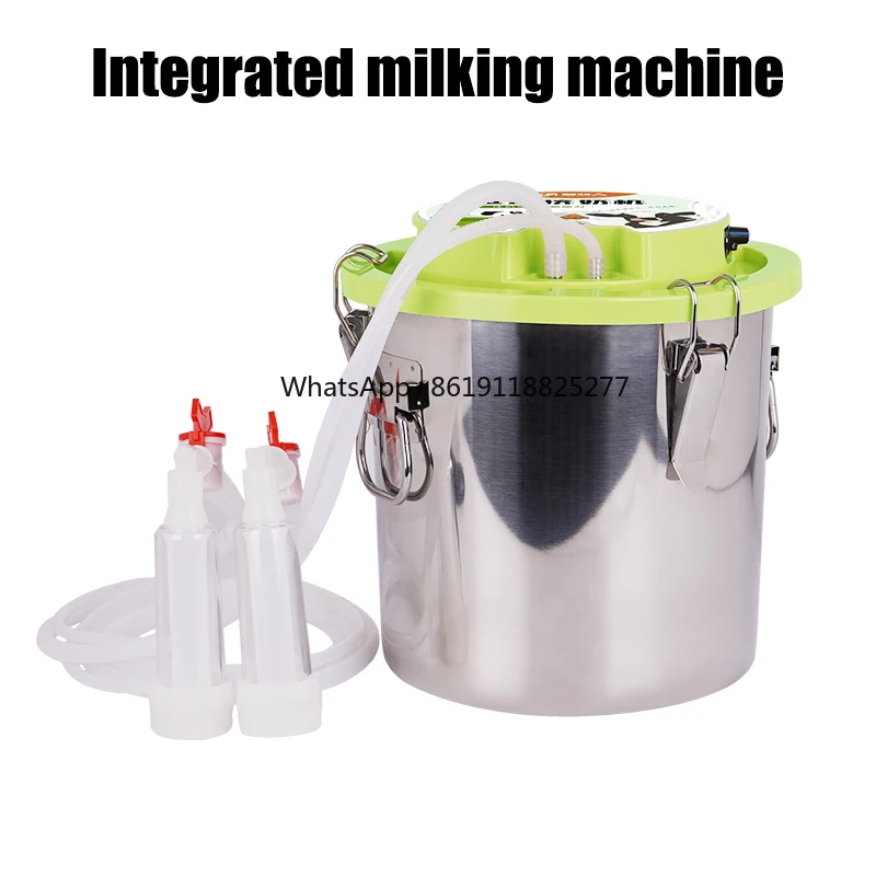 12L Stainless Steel Portable Cow Sheep Milking Machines Pulse Speed Milking Machine for Cows Goats