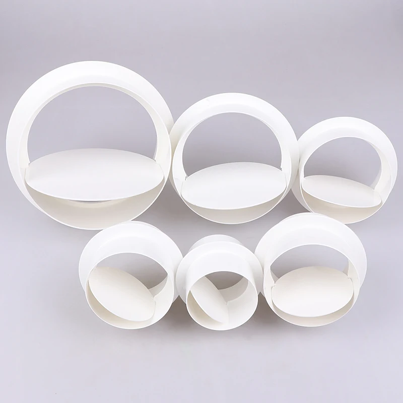 6 Size Draft Blocker Duct Connector Damper Ventilation Air Duct Check Valve Draugh Back Shutter For Inline Ducting Kitchen Grill