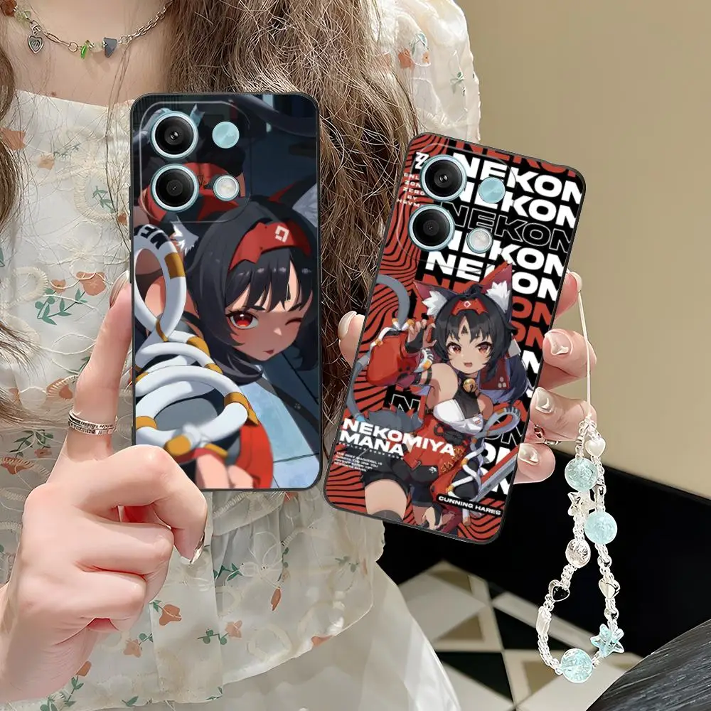 

Чехол для телефона Zenless Zone Zero Nekomiya для POCO M7 M6 M5 M4 M3 X7 X6 X5 X4 X3 Pro GT 5G, роскошный чехол с цветным принтом