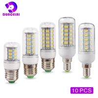 10pcs/lot E27 E14 LED Corn Bulb 24 36 48 56 69 72 LEDs SMD 5730 220V Lampada LED Lamp Chandelier Candle LED Light Bombilla