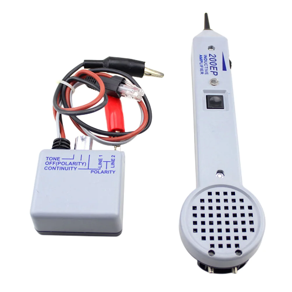 Imagem -04 - Precisão Tom Gerador Kit Fios Tone Tracer Amplificador Indutivo Sonda de Isolamento para Rede Cabos Collation 200ep Alta