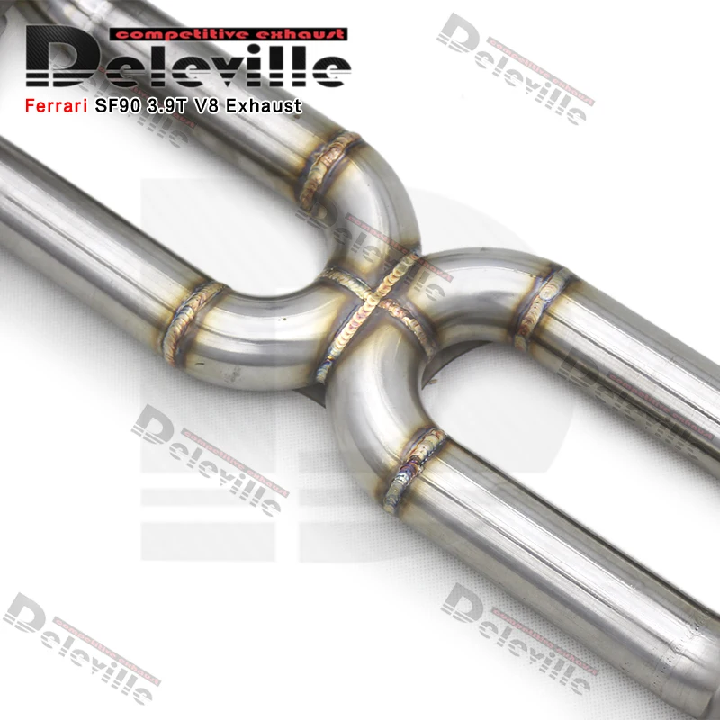 Yooking Valve Exhaust System For Ferrari SF90 3.9T V8 2019-2023 Stainless Steel Race Version Exhaust Pipe