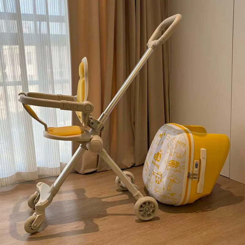 

Travel Children Luggage Case Can Ride and Walk the Baby's Suitcase The Baby Can Take the Suitcase The 20-Inch Folding Stroller