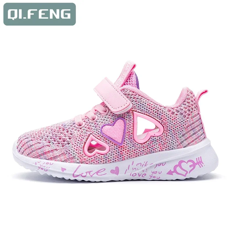 Lovely Girls New Casual Shoes Light Mesh Sneakers Kids Summer Children Fashion Tennis Cute Sport Cartoon Female Running Footwear