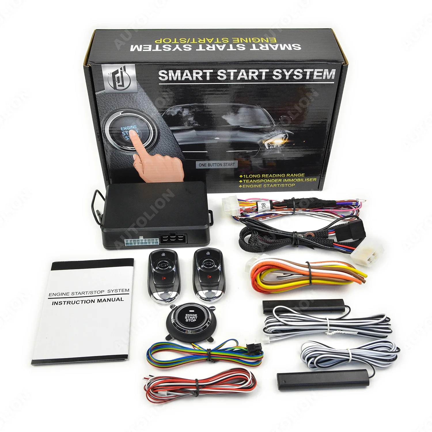 Universal DC12V Remote Engine Start Stop Auto Passive Keyless Entry PKE Remote Control Car Alarm System