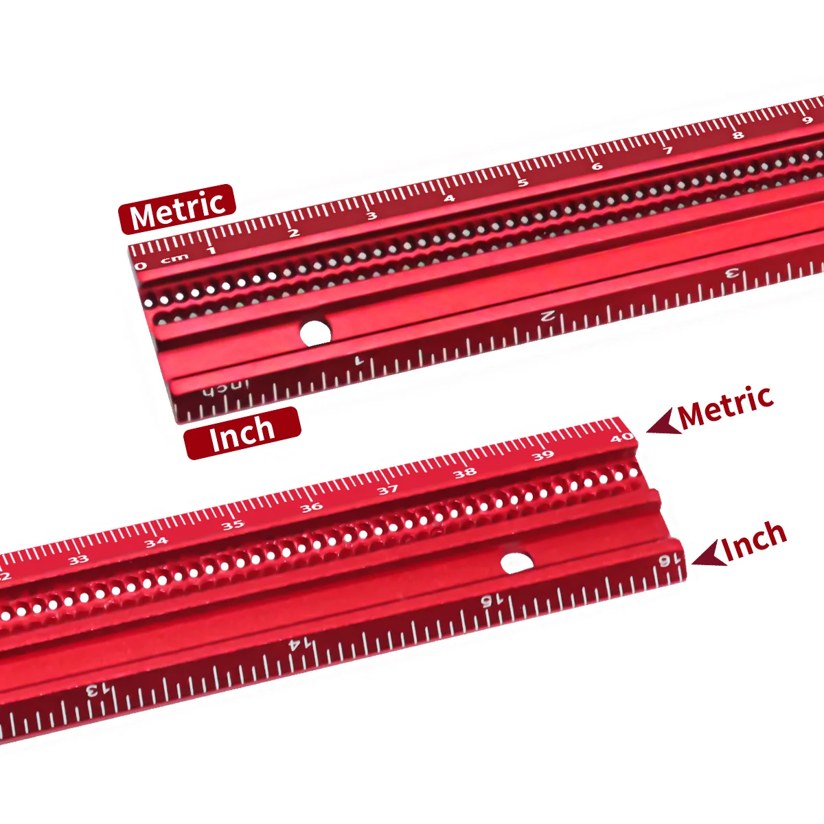 T-Type Line Drawing Hole Ruler Woodworking Square Layout Marking Gauge Carpenty Precision Scribe Ruler Carpenty Aluminum