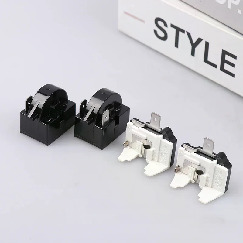 Refrigerator Compressor PTC Start Relay Refrigerator Starter Overload Protector 1 Pin 15 Ohm 1/6H Replacement Protector