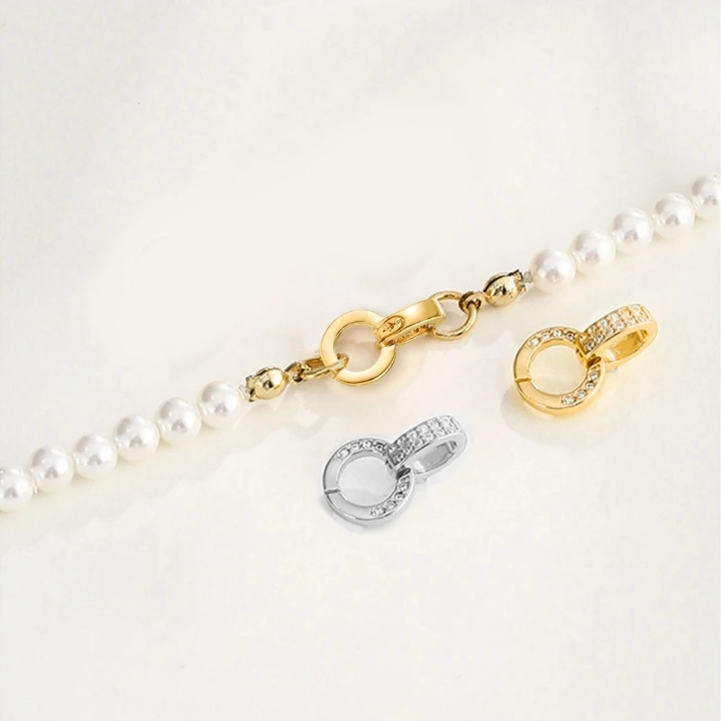 Versatile Connector Clasp Jewelry Clasps Fashionable Enhancer Clasp Copper Material for DIY Jewelry Bags and Keychains