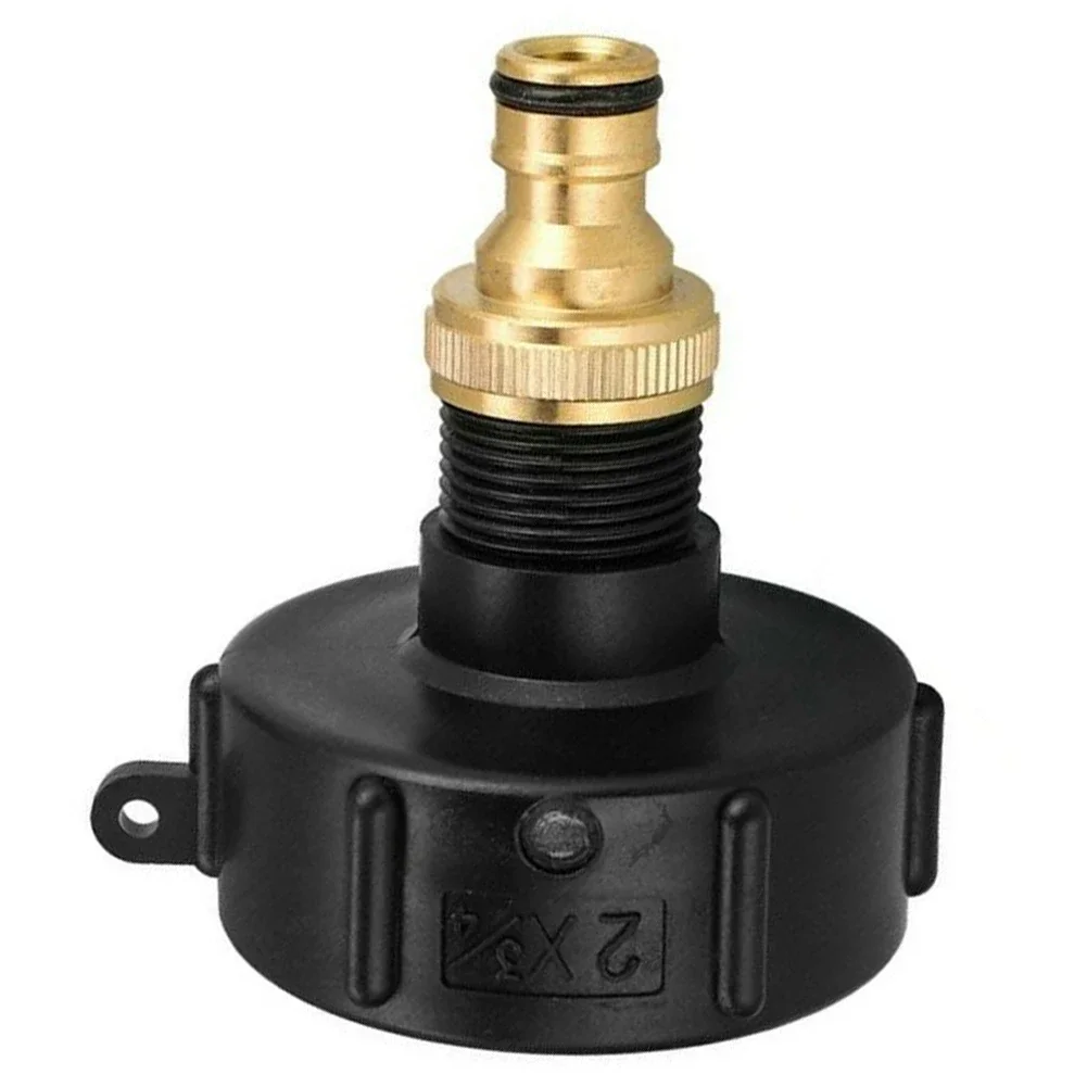 IBC Adapter 3/4in With Outlet Tap Rainwater For 640-1000L Container Tank Drum S60X6 Tank Tap Rainwater Sealing Faucet