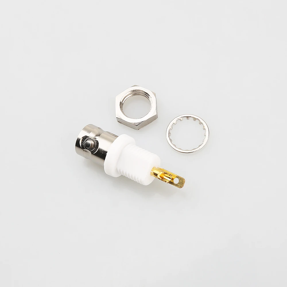Высококачественный медный изолированный гнездовой разъем BNC, разъем для пайки, шасси, крепление на панели, коаксиальный кабель для деталей сварочного аппарата