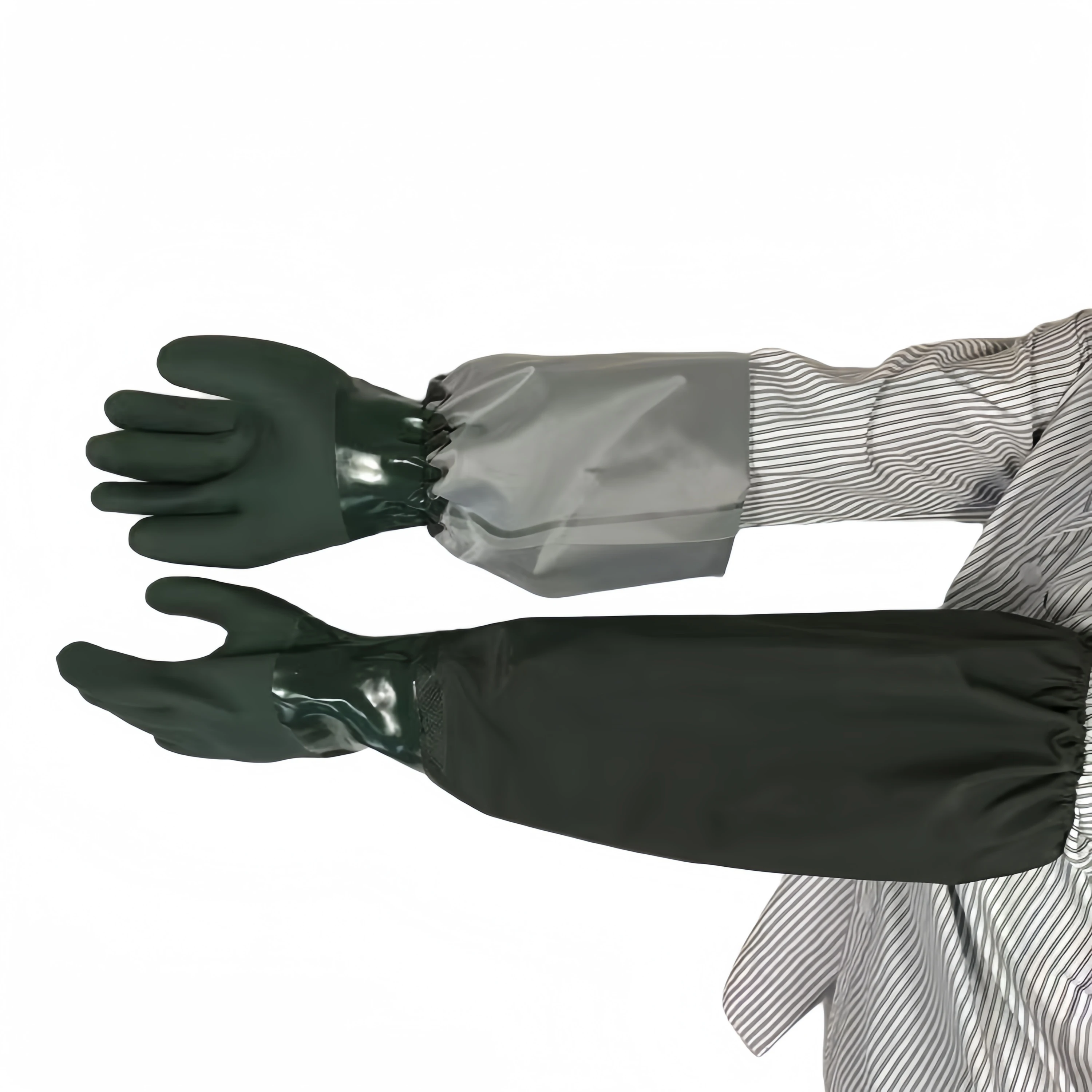 Special water working gloves thickened and lengthened wear-resistant waterproof seafood planting rubber sleeve gloves