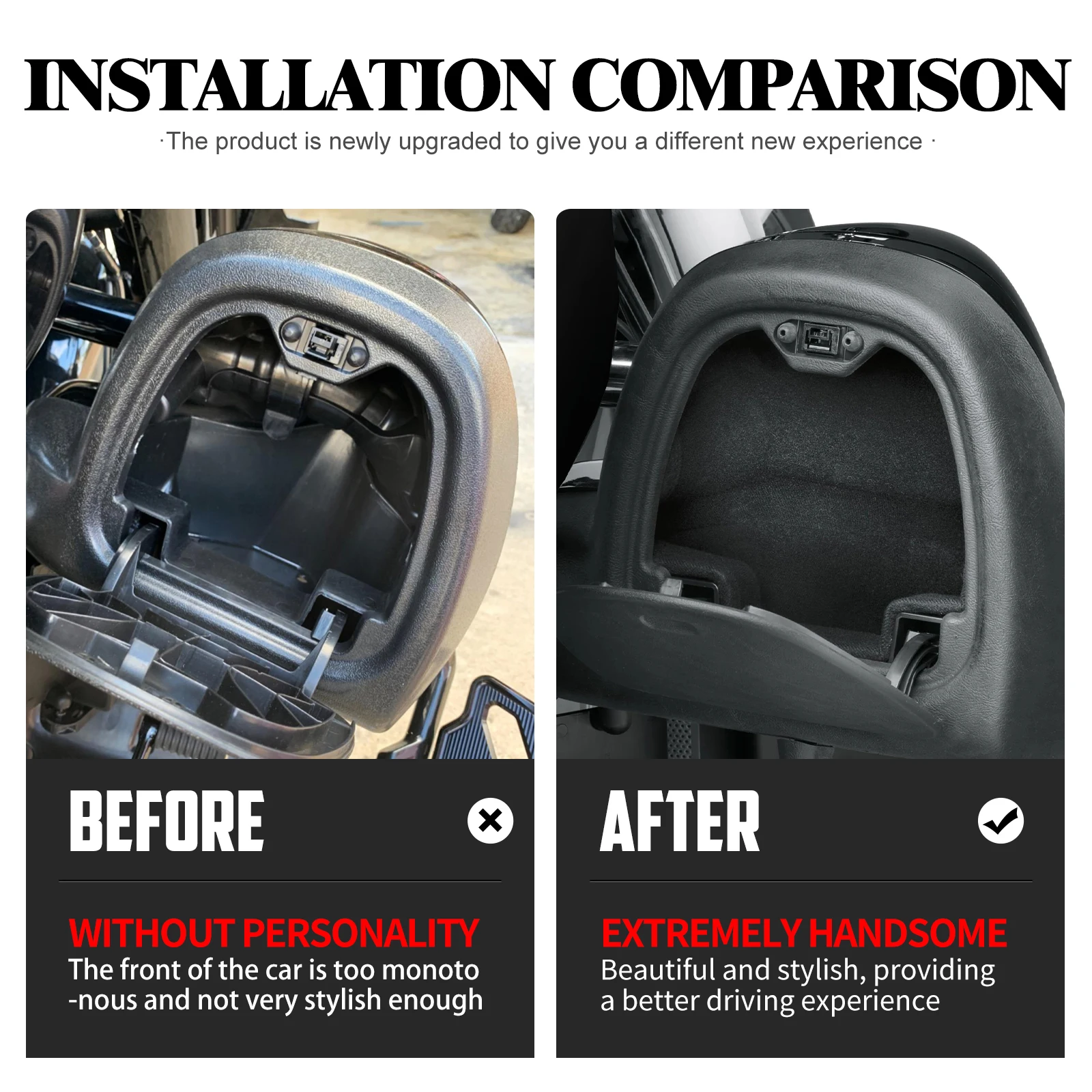 2 قطعة هدية دراجة نارية السفلى المجهزة صندوق القفازات بطانة عدة ل هارلي بجولة إلكترا شارع الإنزلاق الطريق الملك FLHR FLHT 1983-لاحق #5