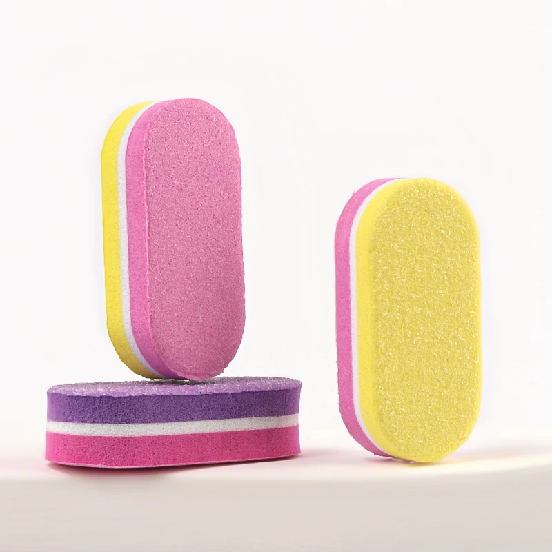 3pcs Mini Nagels Spons Bestand Buffer Blok Buffing Schuren Bestand Pedicure Nagelvijl Cuticle Pusher Buffer Schoonmaken Manicure Gereedschap