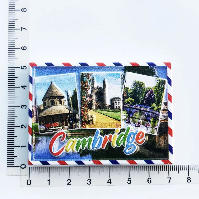 Cambridge Fridge Magnet,Creative,Travel,Commemorate,Crafts,3D,Ornaments,Magnetism,Resin Material,Refrigerator Stickers