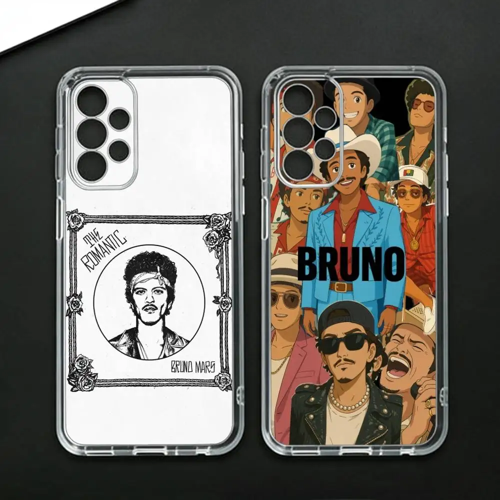 Singer Bruno mars  Phone Case For Samsung Galaxy A71,A70,A52,A51,A40,A30 Transparent Cover