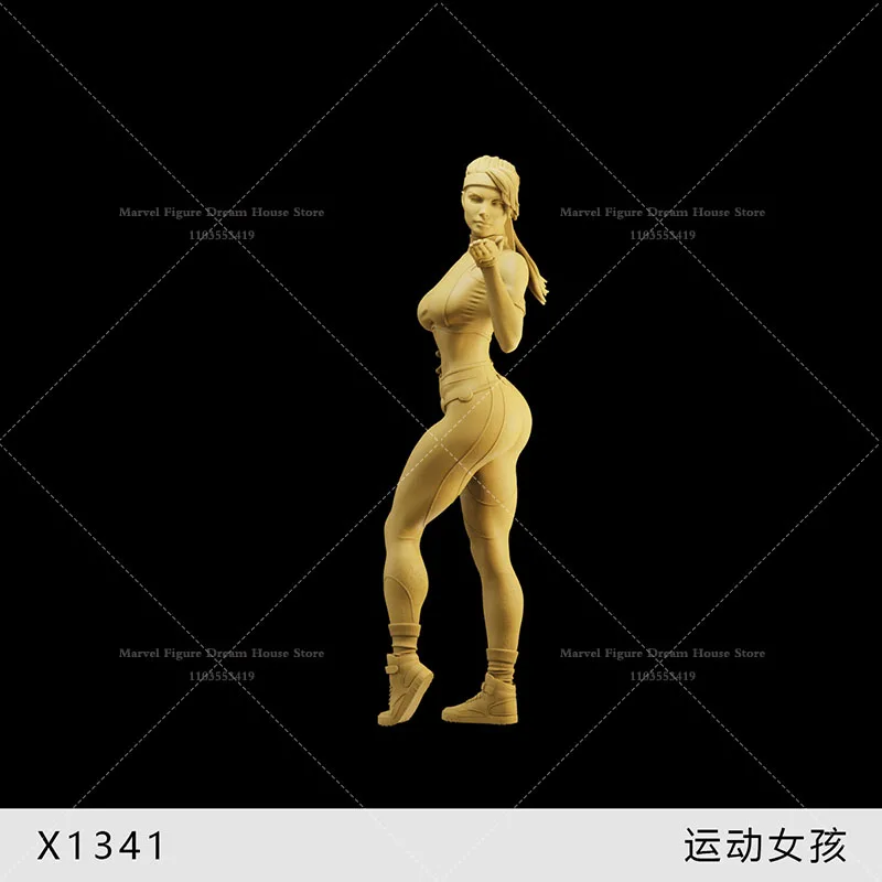 1/64 1/43 1/35 Scale Miniature Scene Doll Various Styles Beautiful Women  Sport Spy Farmer Foodie Un-panited White Mini Figure