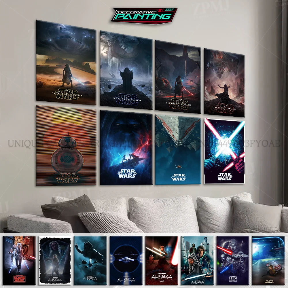 

Movie Home Decoration Painting Room Star Wars Series Wall Art HD Print Modern Poster Vintage Frameless Canvas Picture For Gift
