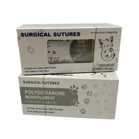 Pack 12 suturas veterinarias PDO con aguja para cirugía animal