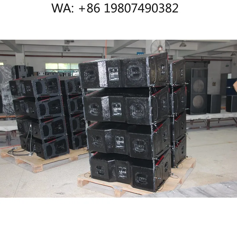 Powerful Two Way Dual 10 Inch Active Line Array Speaker, complete sound system for church and concert stage shows