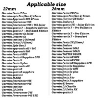 Fenix 8 Nylon Watch Strap Quick Disassembly for Garmin Fenix 8 47mm 51mm E 7 7X 6 6X 5 5X/Epix Pro/Enduro 3 QuickFit 22mm 26mm