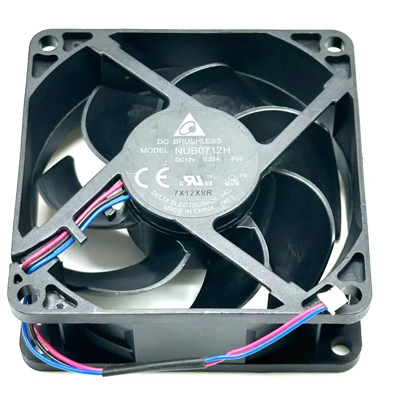 

Delta Electronics Electronic NUB0712H F00 Server Cooling Fan DC 12V 0.23A 70x70x25mm 3-wire