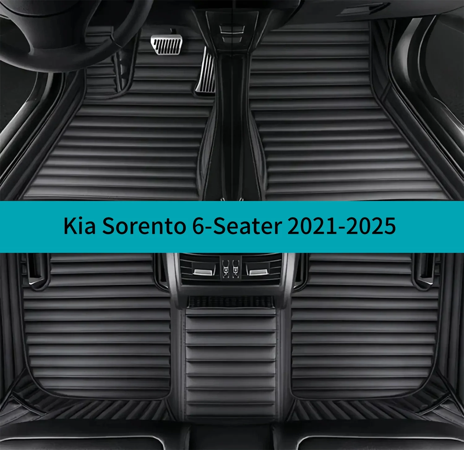 

Полный комплект автомобильных ковриков для Kia Sorento 6-местный 2021-2025 гг., кожаные коврики для автомобилей, коврики, автомобильные аксессуары