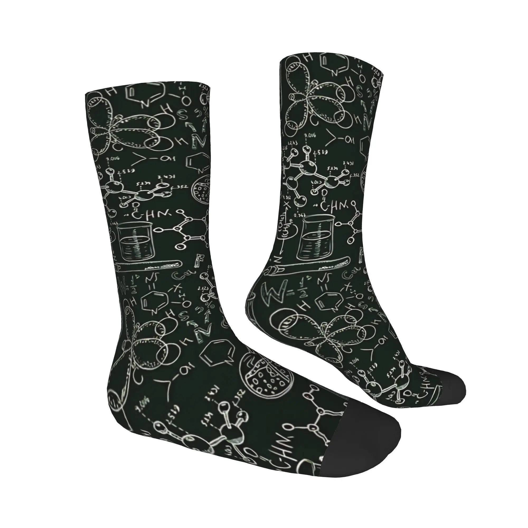 Unisex Men Socks Vintage Science Old Chemistry Laboratory Seamless  Stockings Autumn Soft Socks Printed Running Non Skid Socks