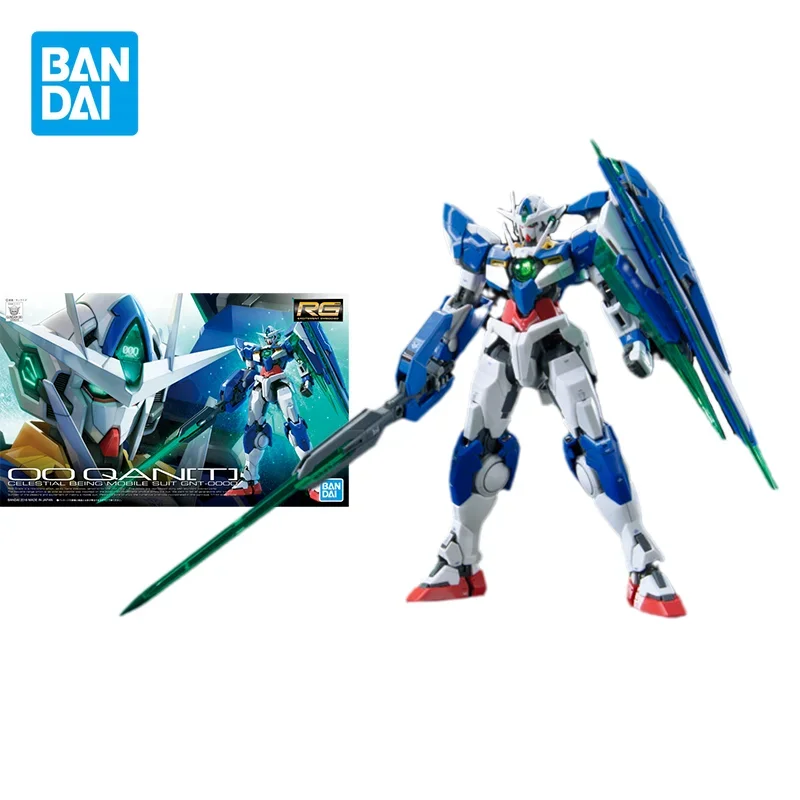 

Фигурка Bandai GUNDAM RG 1/144 00 QAN[T], фигурка аниме в сборе, модель, игрушки, Коллекционная модель, украшения, подарки для детей