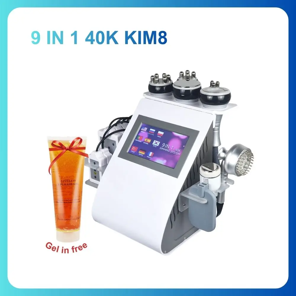 

Skinterest Hot Selling 9 in 1 KIM 8 40K Facial Cleansing Body Beauty Machine