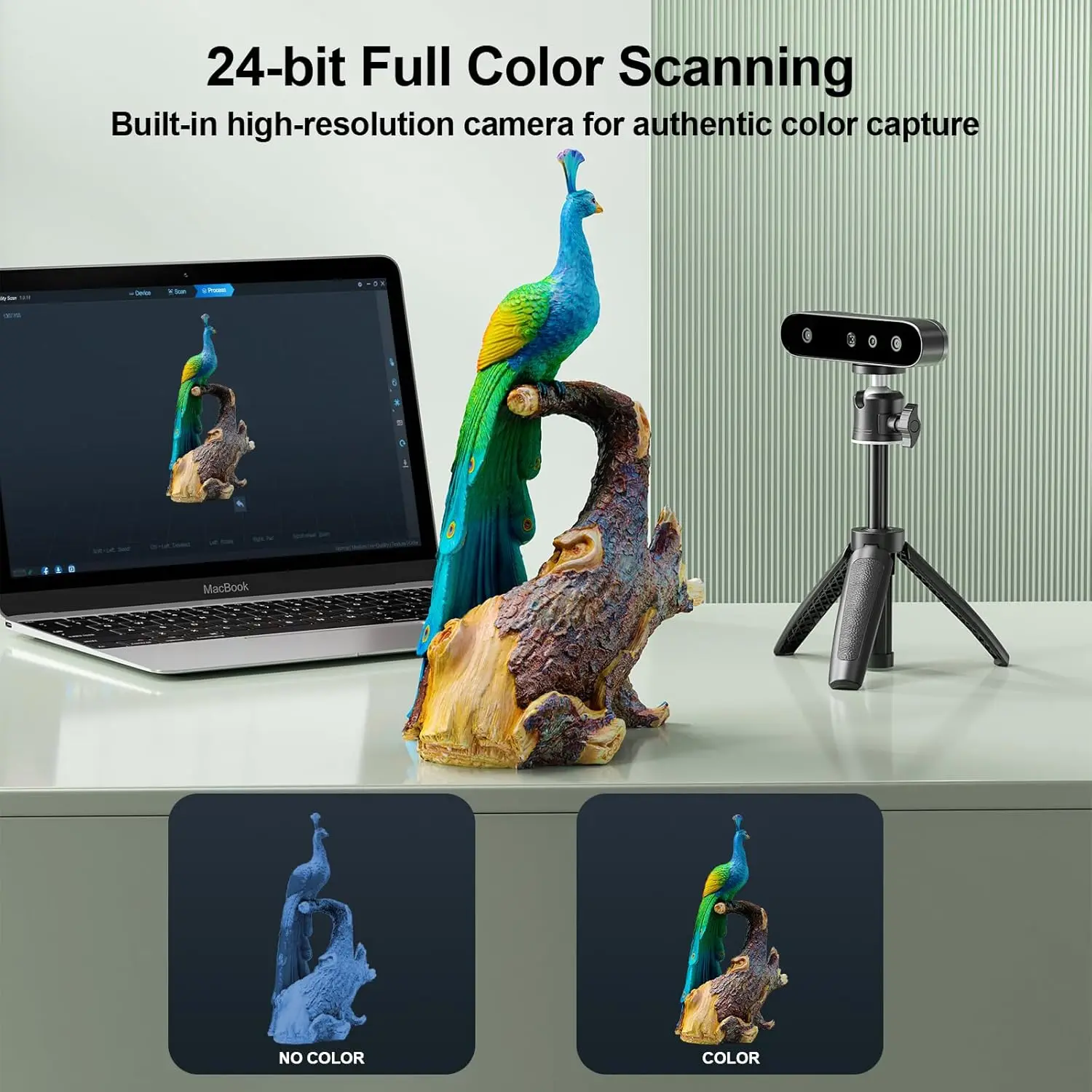 Creality CR-Scan Ferret SE 3D Scanner 0.1mm Accuracy 24-bit Full Color Handheld Scanner Anti-Shake Tracking for 3D Printing