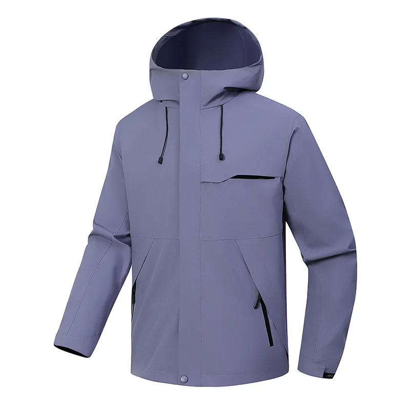 Outdoor-Spitzenkletterjacken, abnehmbare Kapuzen-Bergsteigerjacken für Herren und Damen, locker sitzende Herbst- und Winterjacken