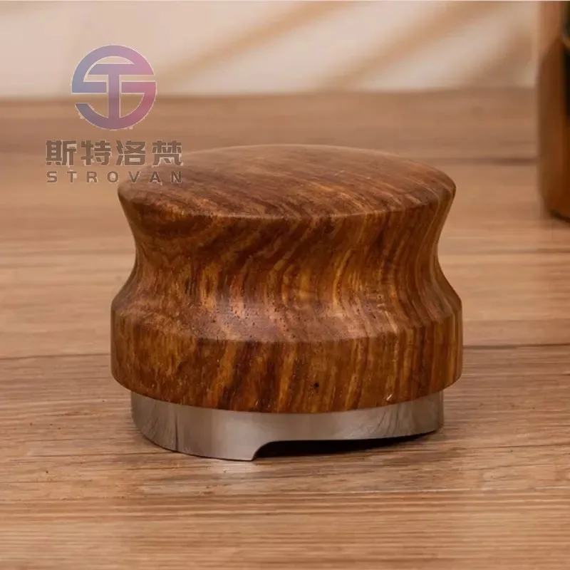 Wooden Coffee Tools Coffee Cloth Powder Tamper Espresso Barista Accessories Stainless Steel Coffee Dispenser