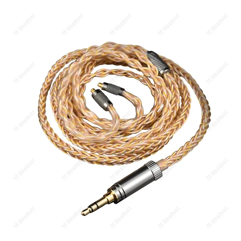 

Mmcx earphone upgrade cable 8-strand 504 core 2.5 4.4 balanced SE846 535 single crystal copper gold silver diy wire