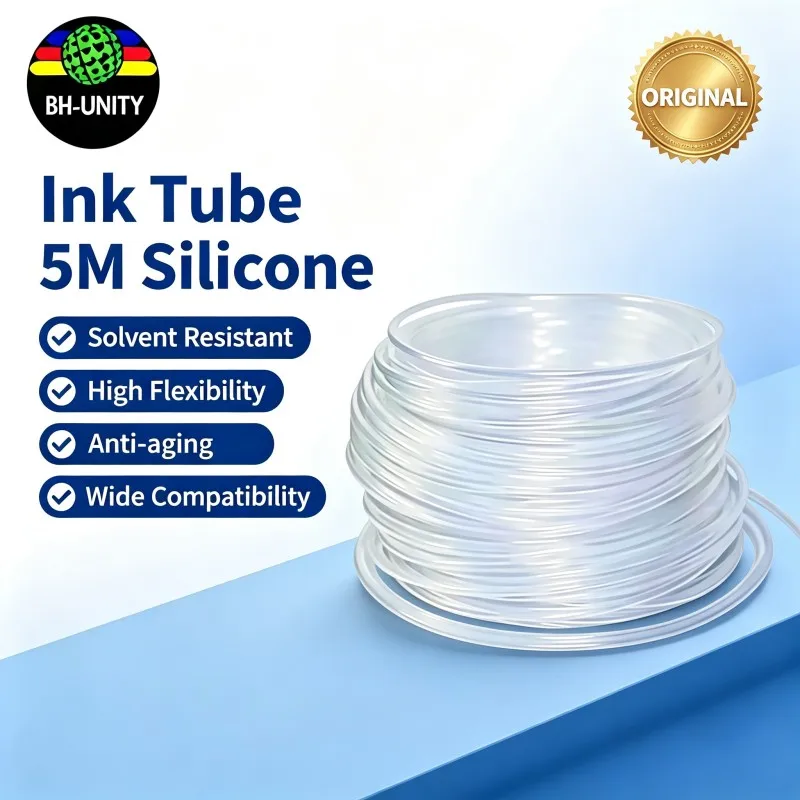 10M Ink Tube 4*3mm Silicone Hose for Mutoh Mimaki Eco Solvent Inkjet Printer High Quality Durable Corrosion Resistant Flexible