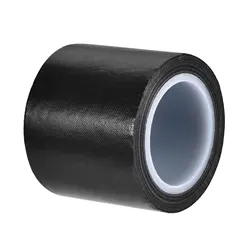 High Temperature Heat Resistant Adhesive Tape 50mm Width 10m Length Black PTFE Film Adhesive Tape Electrical Heat Tape For Coil