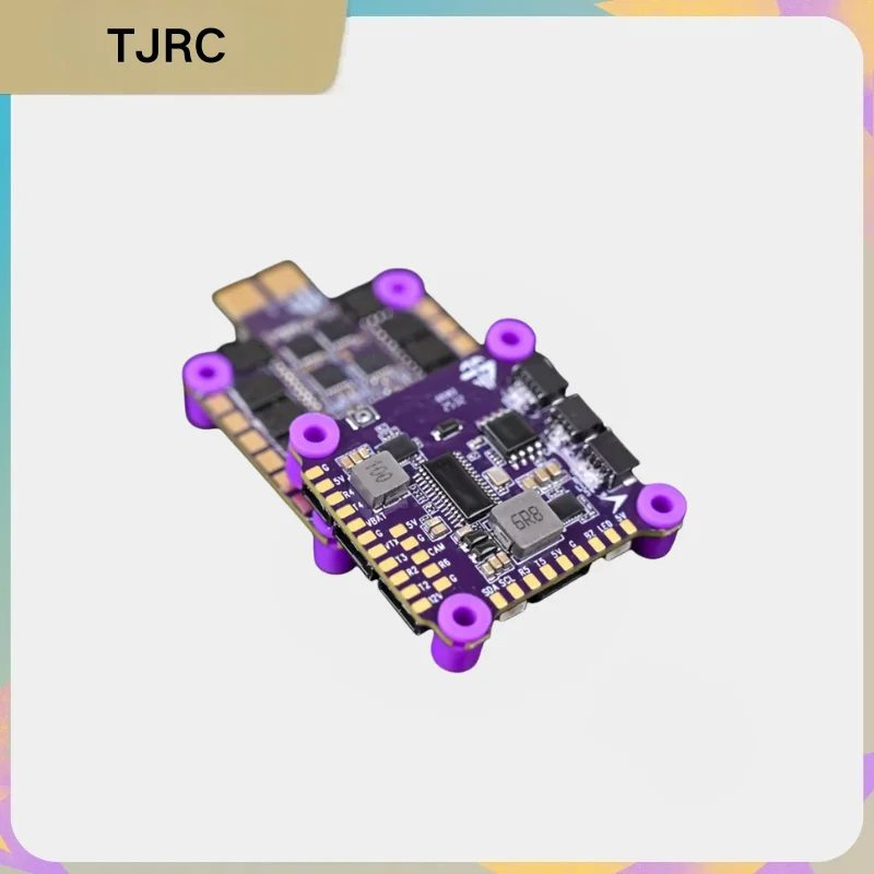

TJRC F722 Flight Controller STM32F722 ICM-42688 BMP388 60A BLHeli32 ESC 30.5x30.5mm Stack for RC FPV Racing Freestyle Drone