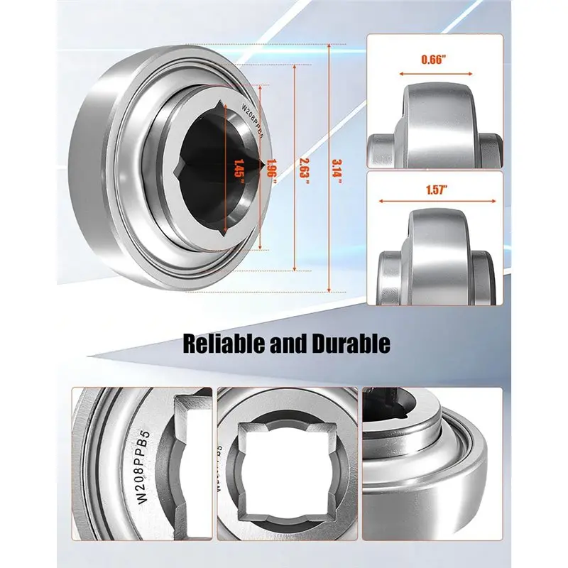 [HOT!】 W208PPB5 Disc Harrow Bearing 1-1/8