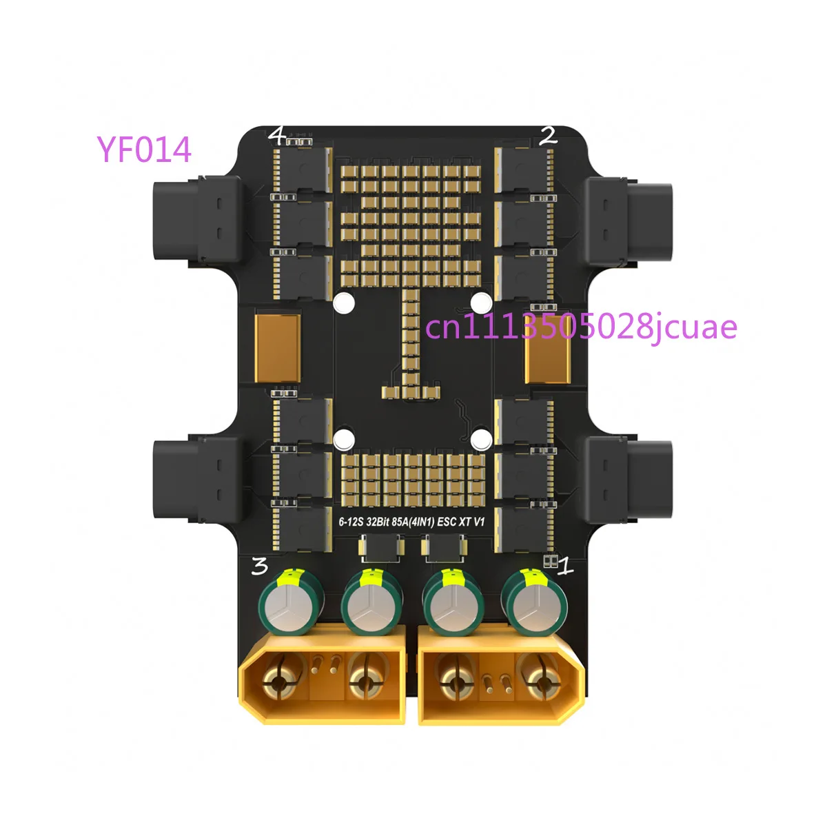 6-12S 32Bit 85A Four In One Electric Speed Controller V1 With XT Interface For FPV Racing Drone