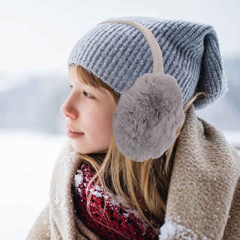 

2 шт. теплых зимних наушников для женщин, мягкие и удобные, для защиты от холода, для зимней езды на велосипеде