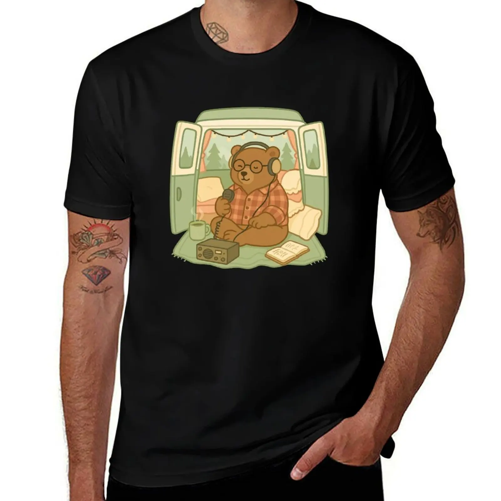 

ham radio - from the bear bunker T-Shirt customizeds valentines boutique clothes customs cute clothes mens funny t shirts