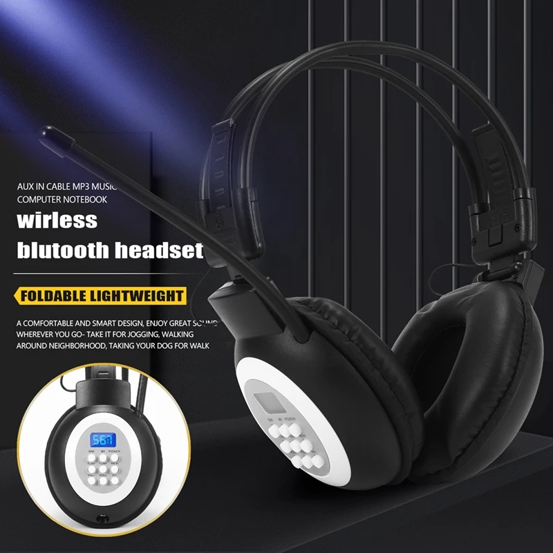 

Y16A Portable Personal FM Radio Headphones , Wireless Headset with Radio Built in for Walking, Jogging, Daily Work