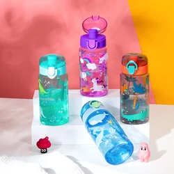 550ml Dinosaur Water Cup Bottle For School Student Office Portable Travel Bottles Gym Sports Fitness Cup Cold Water Juice Drink