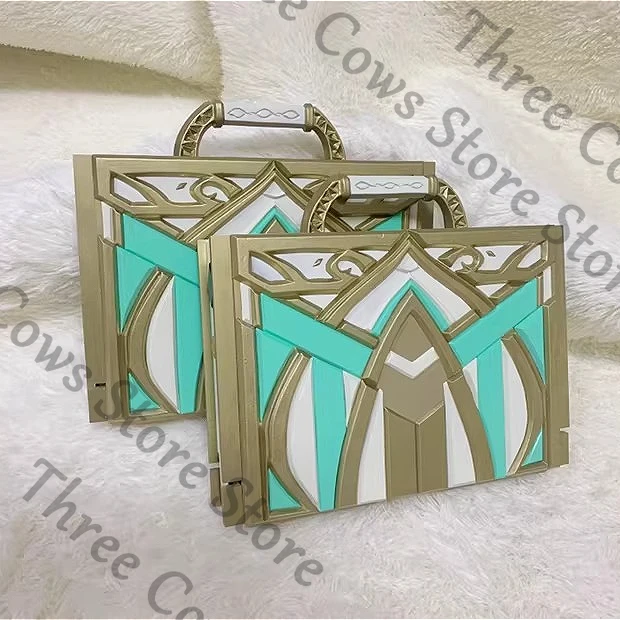 

Аниме Genshin Impact Kaveh Косплей Мультфильм Сумка ручной работы Модель Чемодан Оружие Набор инструментов Опора Аксессуары Вентиляторы Ambitus Подарок