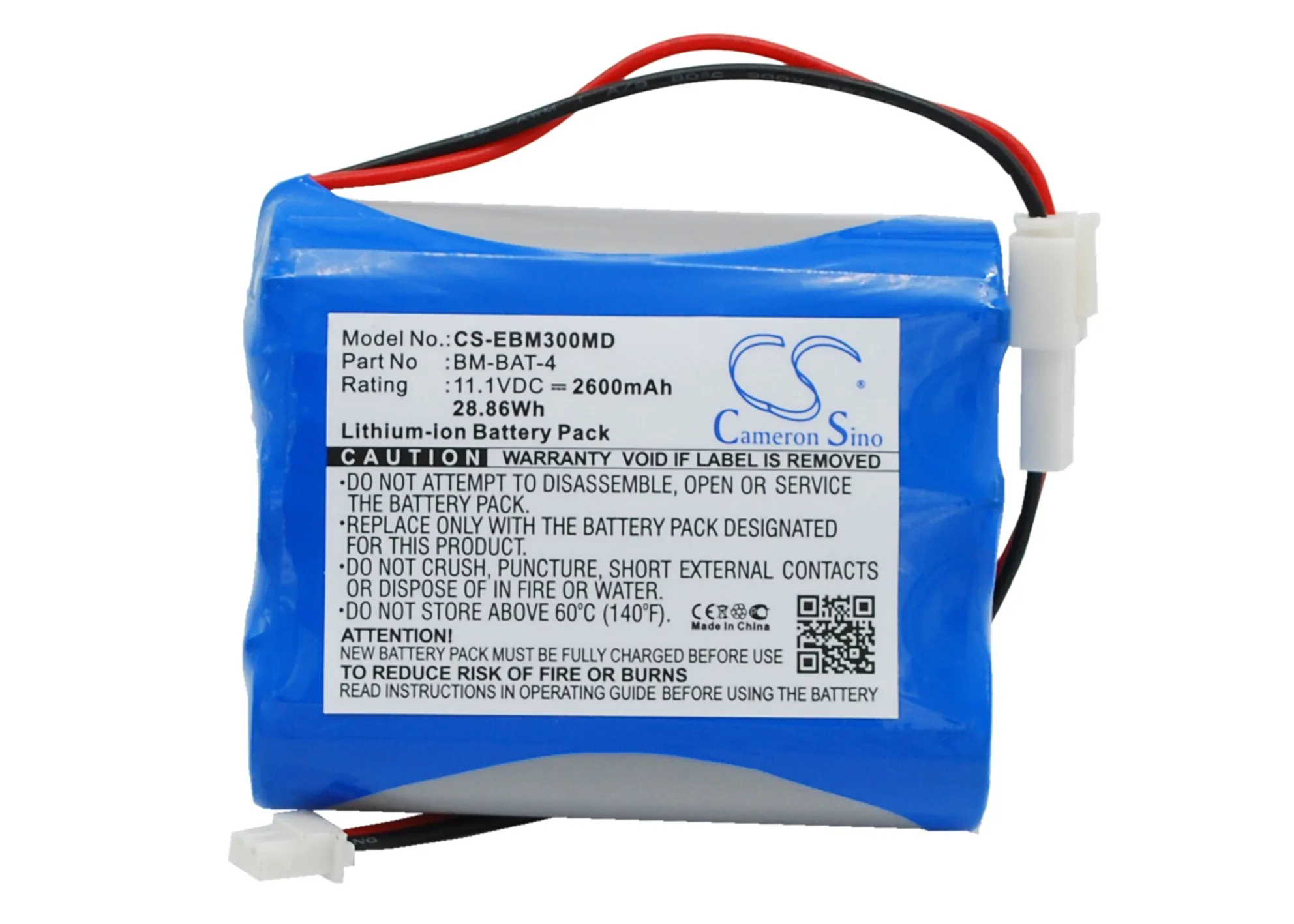 

Li-ion Medical Battery for GIMA Bionet,11.1v,2600mAh,BM3 BM3 Plus BM5,LS1865L220 3SIPMXZ BM-BAT-4 ﻿