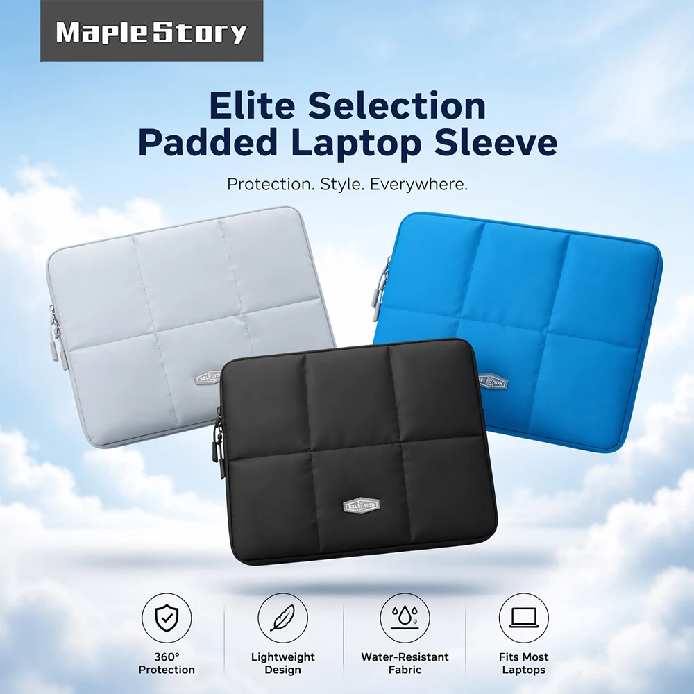 Puffy Laptop Sleeve 13 14Inch Shockproof Case Portable Computer Bag Waterproof Protective Cover For MacBook Lenovo Dell Notebook
