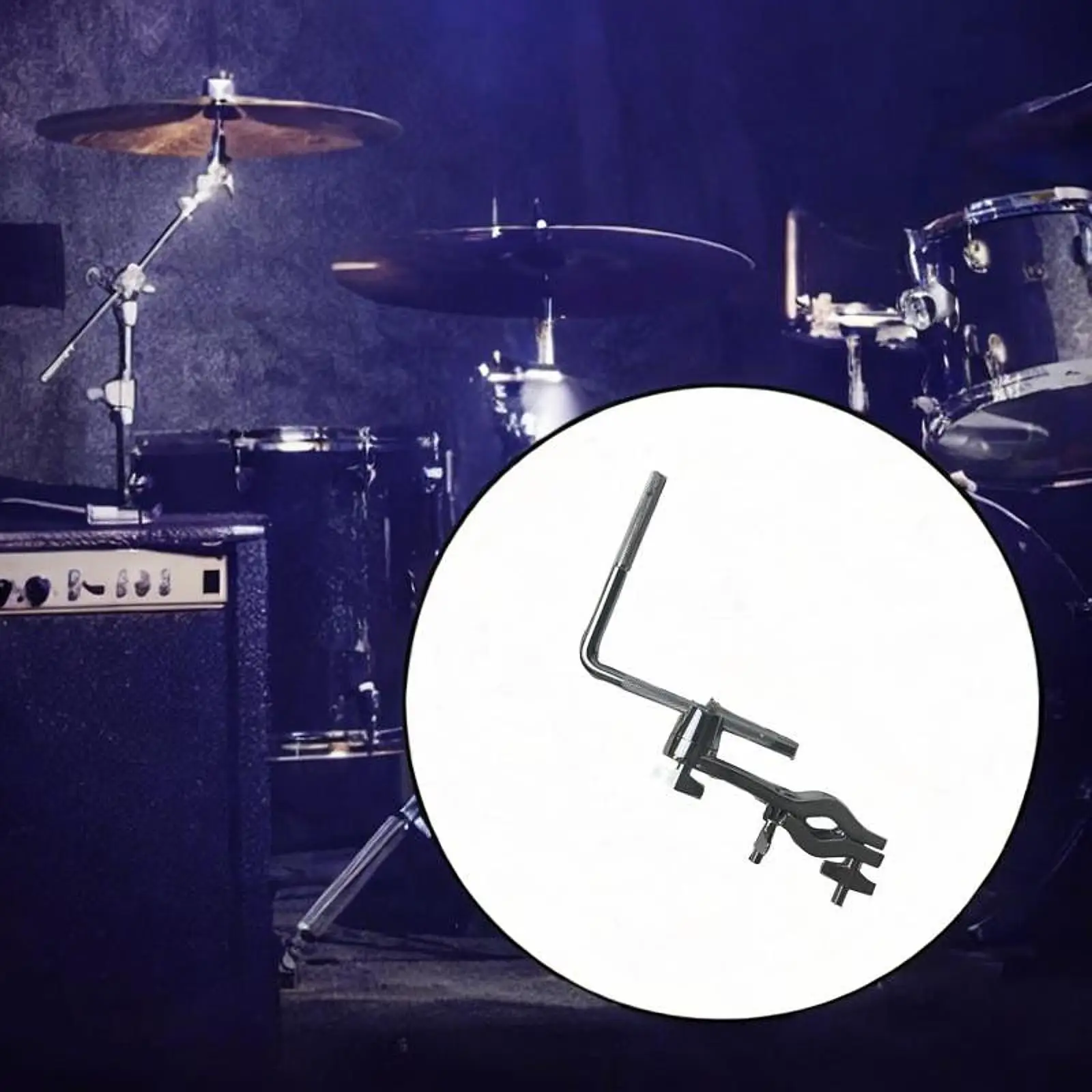 

Cowbell Mount Bracket Percussion Instruments Parts Metal Drum Set Clamp