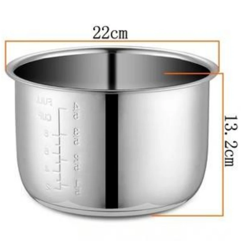 4L Electric pressure cooker liner inner bowls multicooker bowl stainless steel tank for cooking soup porridge